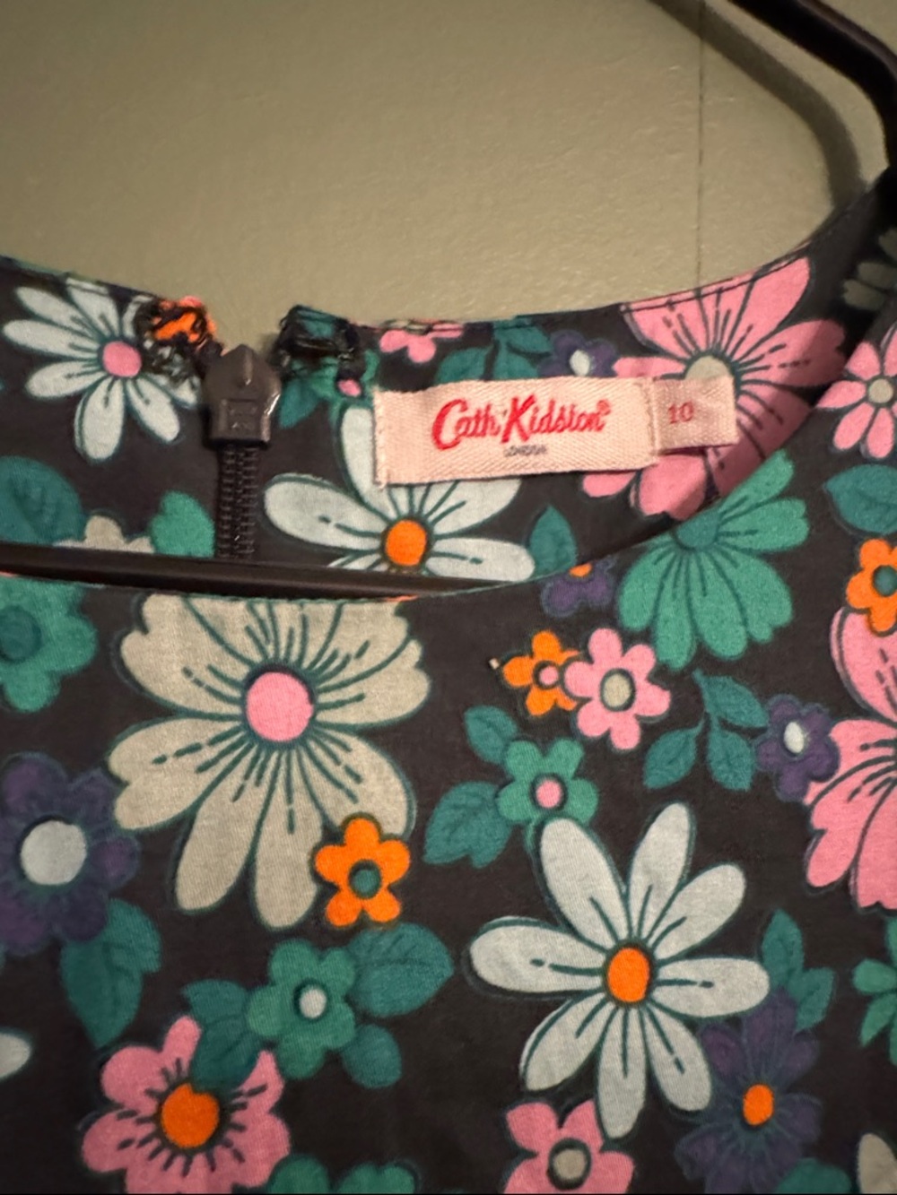 Mod 70s Style Retro Floral Shift Dress Cath Kidston London 10 - Picture 2 of 6